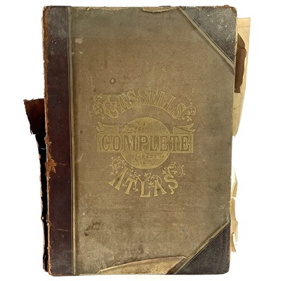 Lot 1127 - 'Cassell's Complete Atlas,' containing 260...