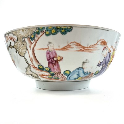 Lot 92 - A Chinese famille rose porcelain punch bowl,...