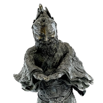 Lot 253 - A Chinese bronze model of Confucius, 20th...