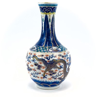 Lot 105 - A Chinese porcelain vase, Qianlong seal mark,...