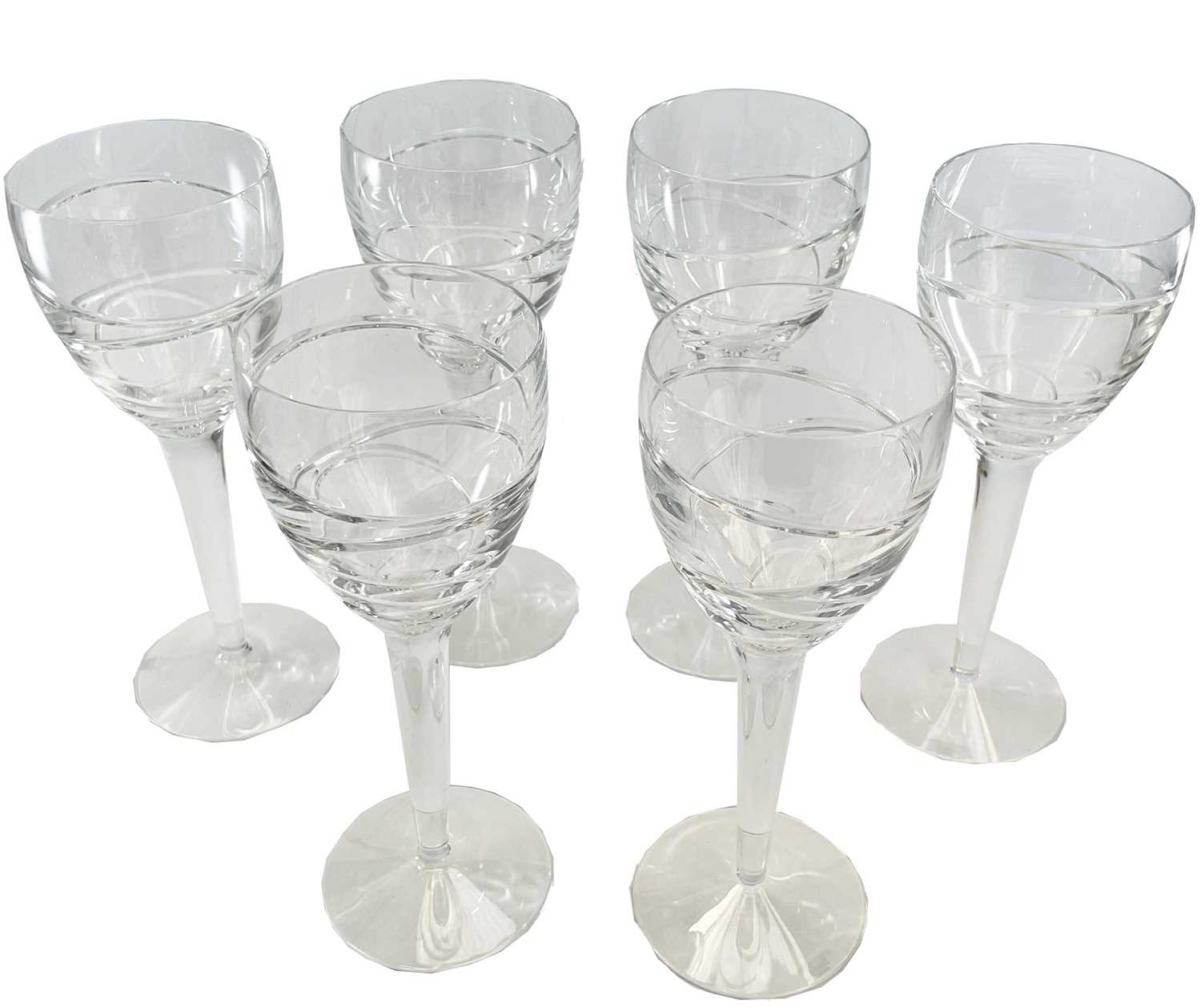 Lot 867 Six Jasper Conran Stuart crystal red wine