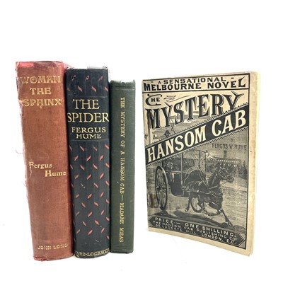 Lot 275 - FERGUS W. HUME. 'The Mystery of a Hansom Cab....