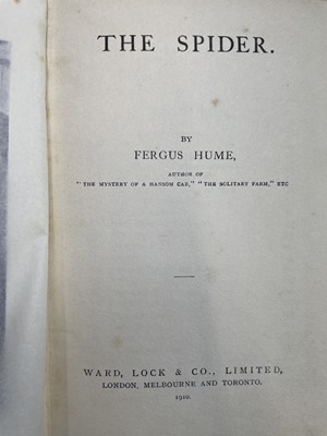 Lot 275 - FERGUS W. HUME. 'The Mystery of a Hansom Cab....