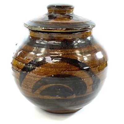 Lot 893 - An Early Leach studio pottery lidded jar, with...