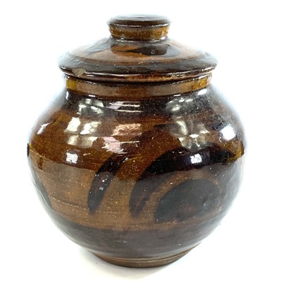 Lot 893 - An Early Leach studio pottery lidded jar, with...