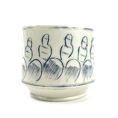 Lot 839 - An English salt glazed beaker of apparently...