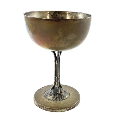 Lot 102 - A Chinese export silver goblet / cup, stamped Tuck Chang, Shanghai, early 20th century.
