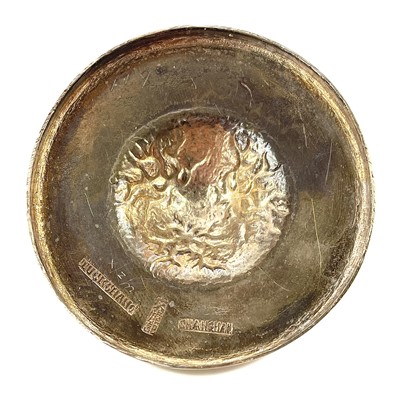 Lot 102 - A Chinese export silver goblet / cup, stamped Tuck Chang, Shanghai, early 20th century.