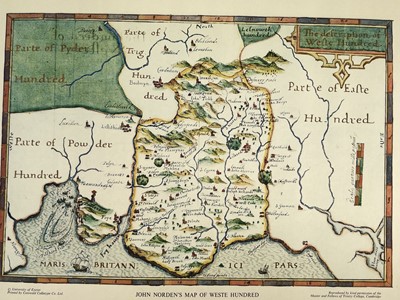 Lot 1242 - JOHN NORDEN. 'Manuscript Maps of Cornwall and...