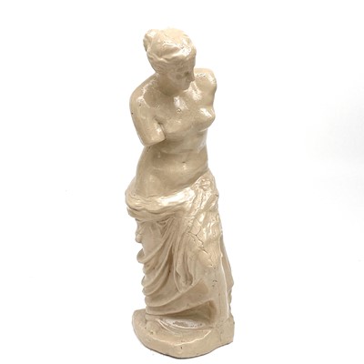 Lot 861 - A large pottery figure of Venus de Milo,...