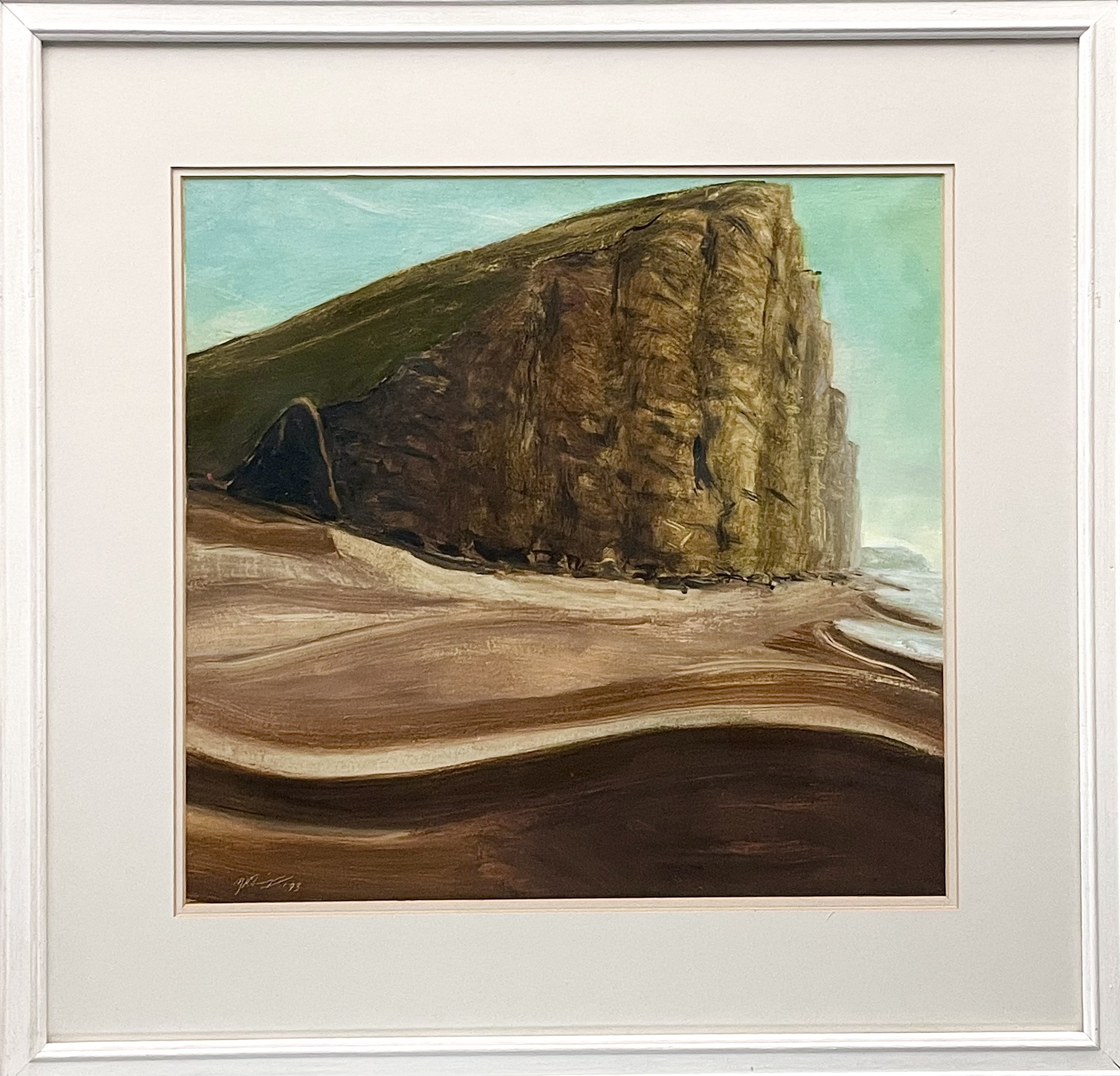 Lot 437 - David Ralph SIMPSON (1963) Beach Scene with