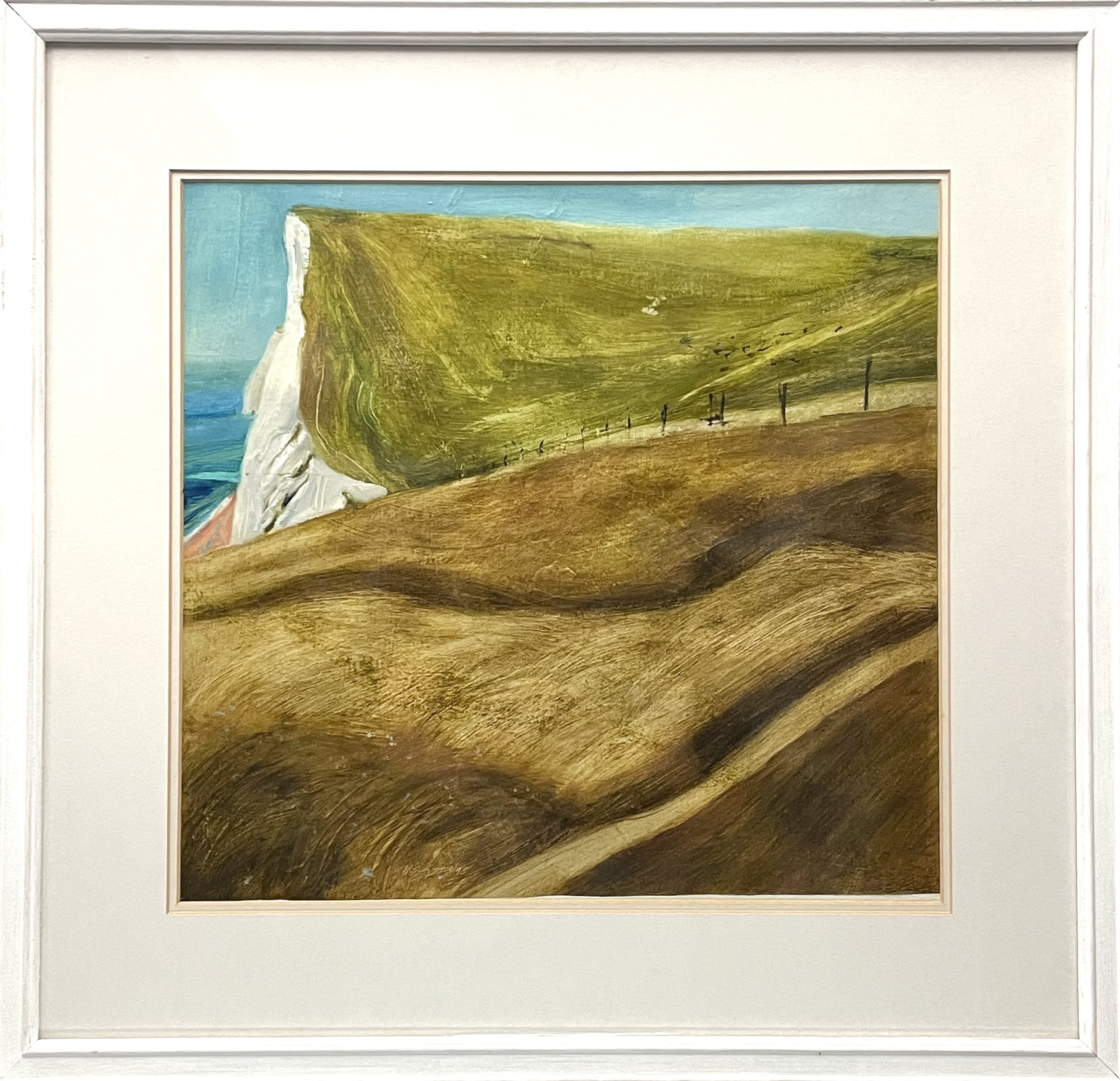 Lot 615 - David Ralph SIMPSON (1963) Fields with Beach