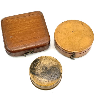 Lot 178 - A 19th century compass with a printed card...