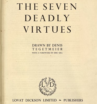 Lot 287 - DENIS TEGETMEIER. 'The Seven Deadly Virtues,'...