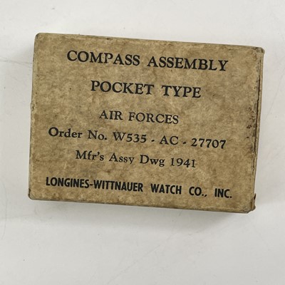 Lot 217 A WWII Longines Wittnauer compass with