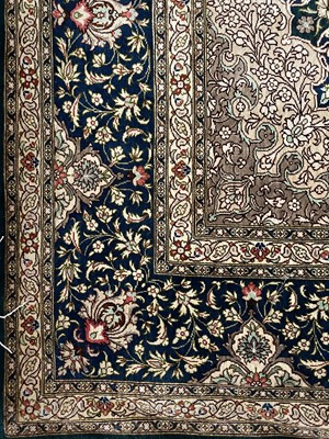 Lot 1200 - A very fine Qum silk rug.