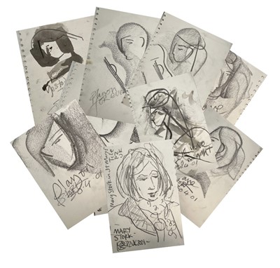 Lot 272 - Mary STORK (1938-2007) 10 graphite sketches...
