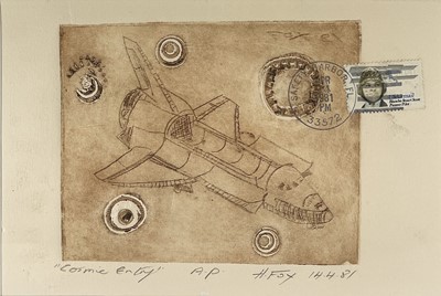 Lot 1405 - HARRY FOX 'Cosmic entry', Artist's proof...