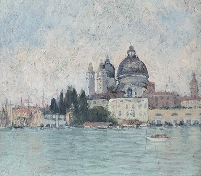 Lot 554 - Mary F. RAPHAEL (XIX-XX) Venice Oil on board...