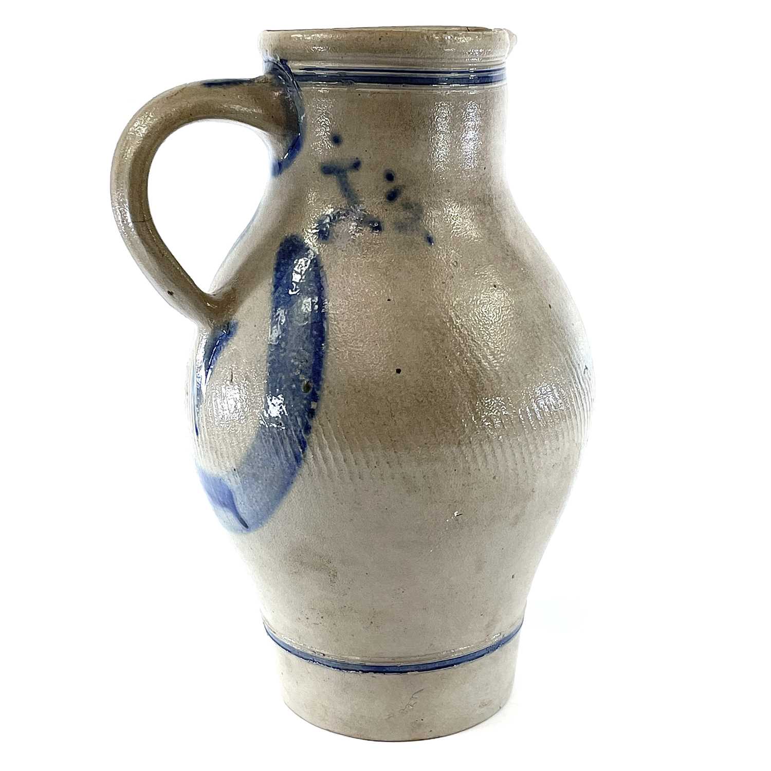 Lot 886 - A Rhenish pottery Westerwald stoneware jug,...