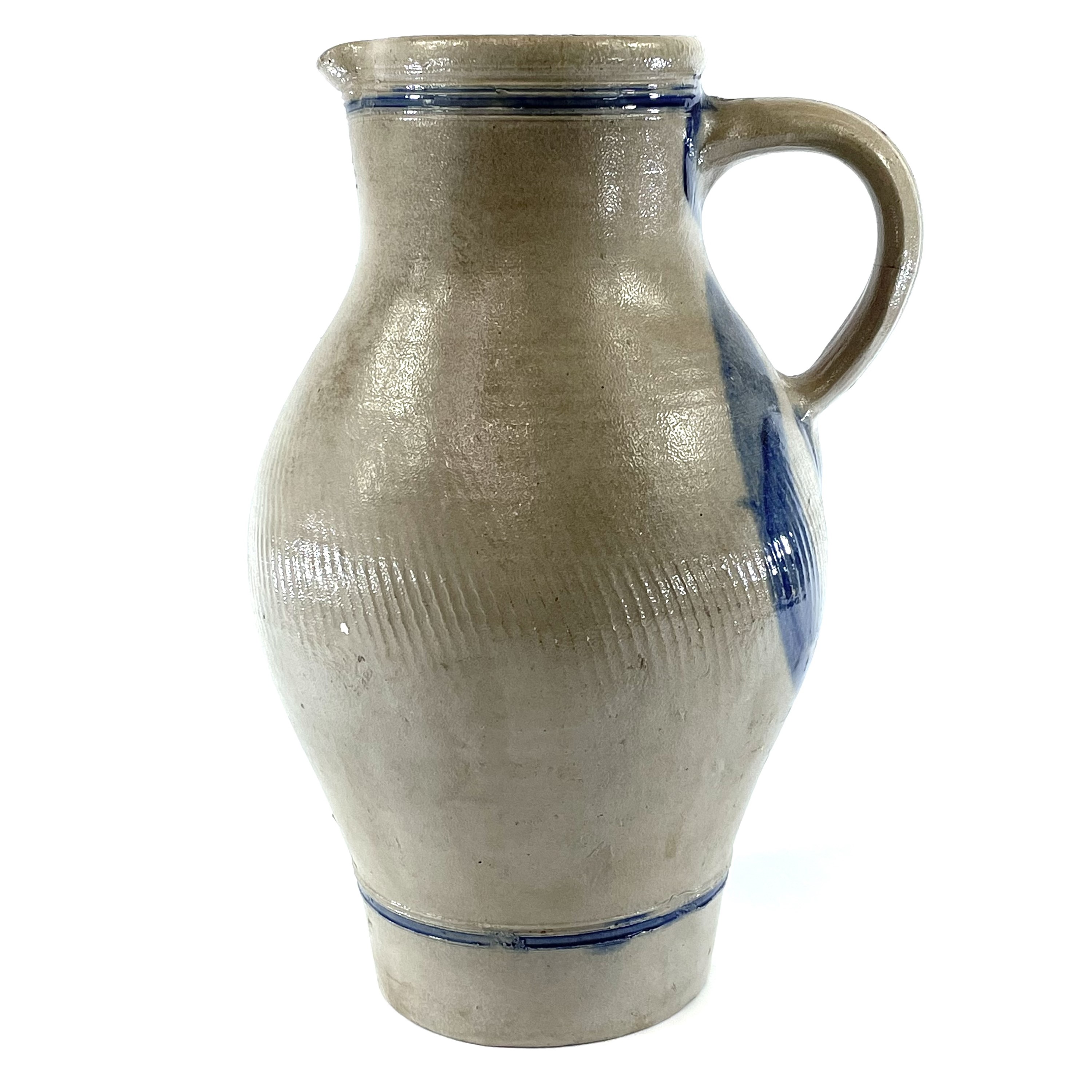 Lot 886 A Rhenish pottery Westerwald stoneware jug,