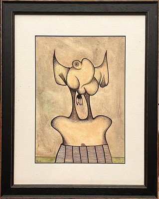 Lot 558 - Desmond MORRIS (1928) The Gossip Mixed media...