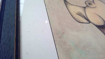Lot 558 - Desmond MORRIS (1928) The Gossip Mixed media...