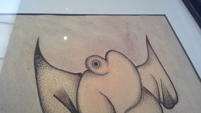 Lot 558 - Desmond MORRIS (1928) The Gossip Mixed media...