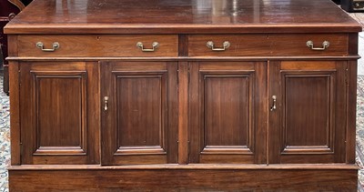 Lot 1898 - A Victorian mahogany sea Captains sideboard or...