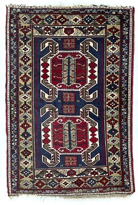 Lot 1217 - A Lenkoran design rug, mid 20th century.