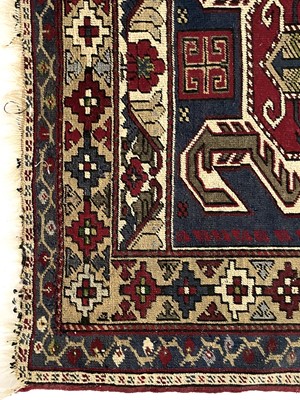 Lot 1217 - A Lenkoran design rug, mid 20th century.