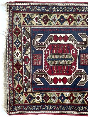 Lot 1217 - A Lenkoran design rug, mid 20th century.