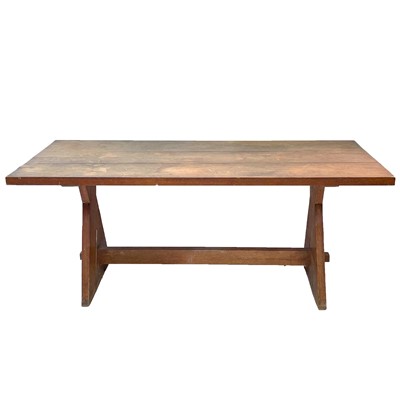Lot 63 - An oak refectory table, early 20th century.