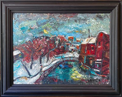 Lot 477 - Barrington TABB (1934) Winter Scene Off...