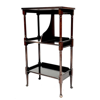 Lot 1911 - An Edwardian mahogany side table/bookcase, in...