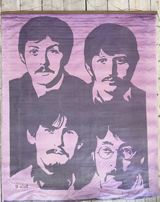 Lot 46 - A Beatles stadium flag.