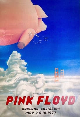 Lot 38 - PINK FLOYD. A first printing concert poster designed by Randy Tuten.