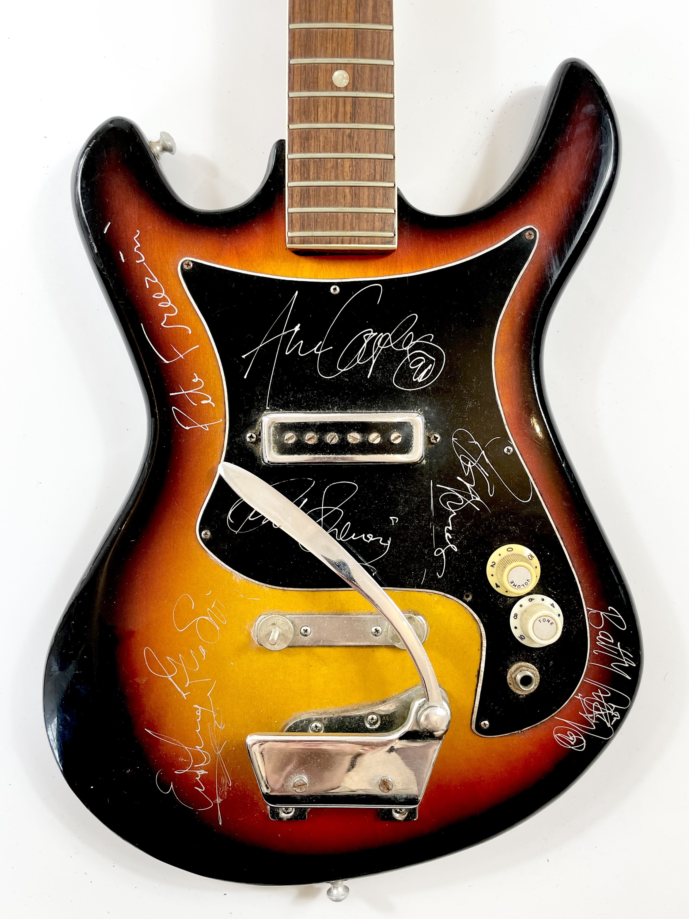 Lot 52 A SIGNED 'ALICE COOPER' GUITAR.