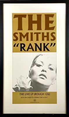 Lot 50 - An original Rough Trade promotional poster for The Smiths 'Rank'.