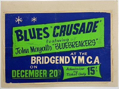 Lot 28 - An early signed original concert poster of 'Blues Crusade' featuring John Mayall's Bluesbreakers.