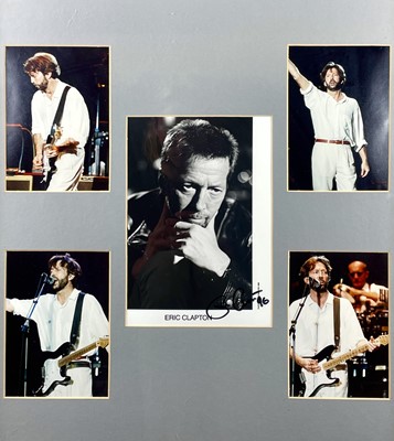 Lot 64 - Signed Eric Clapton photographs.