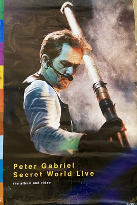 Lot 111 - A 'Peter Gabriel: Secret World Live' poster.