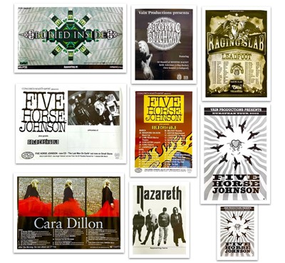 Lot 340 - Nine concert posters.