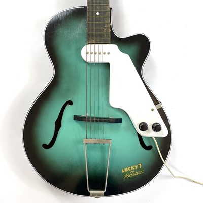 Lot 57 - An early 1960s 'Rosetti/Egmond' Lucky Seven semi acoustic archtop guitar.