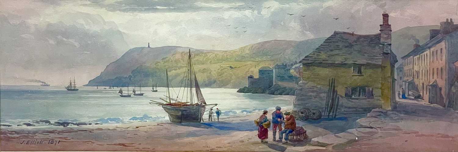 Lot 218 - James ELLIOTT (act.c.1848-1896) Kingsand Bay...