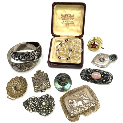 Lot 239 - A quantity of costume jewellery including a little silver and gold.