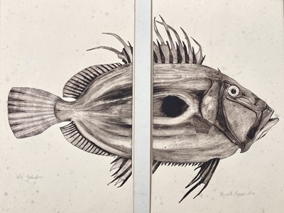 Lot 1462 - John Dory, an indistinctly signed etching of...