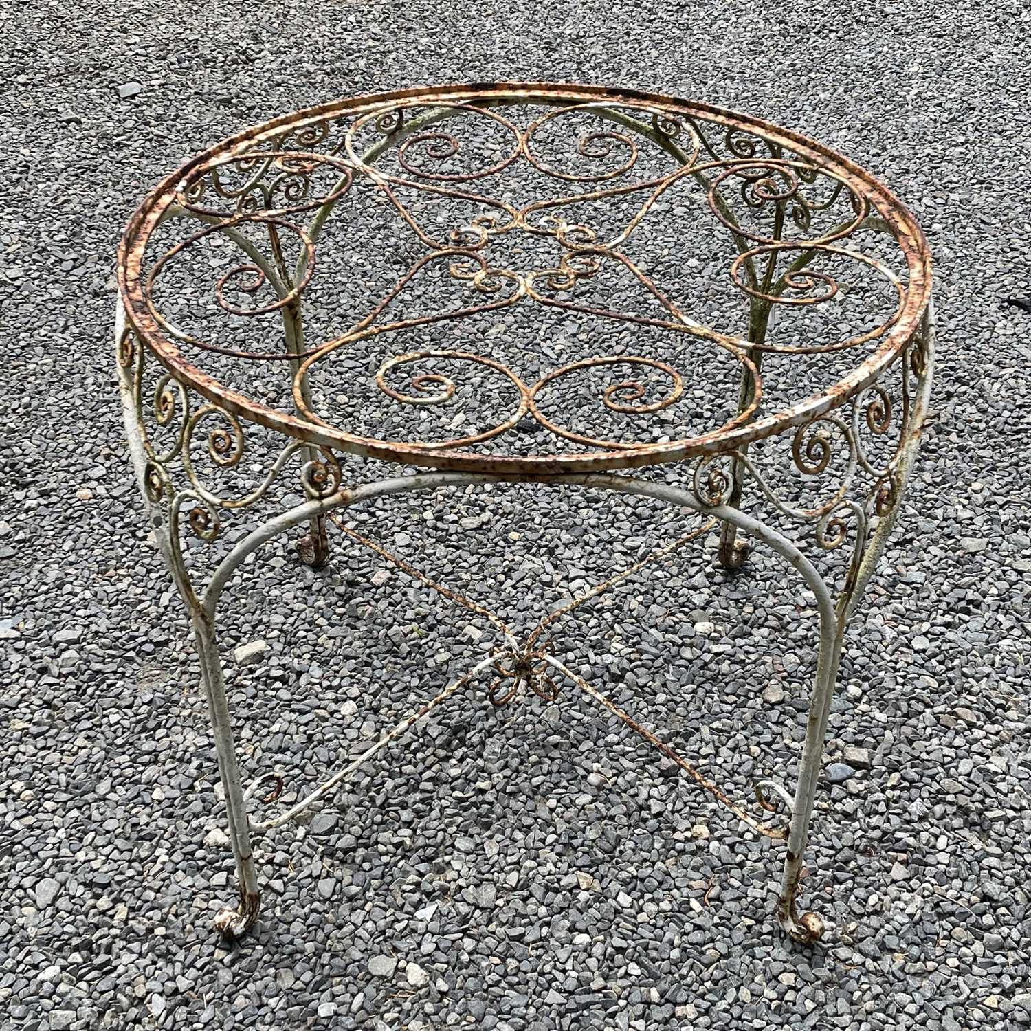 Lot 608 - A wrought iron early 20th-century conservatory...