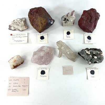 Lot 253 - A group of eight good mineral specimens...