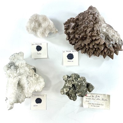 Lot 254 - A group of four good mineral specimens...